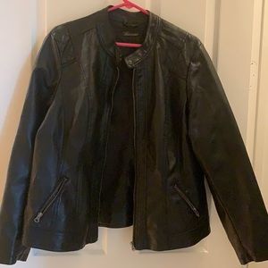 Faux leather jacket